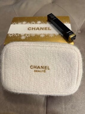 Chanel Cosmetics Case and 1 Chanel Lip Gloss